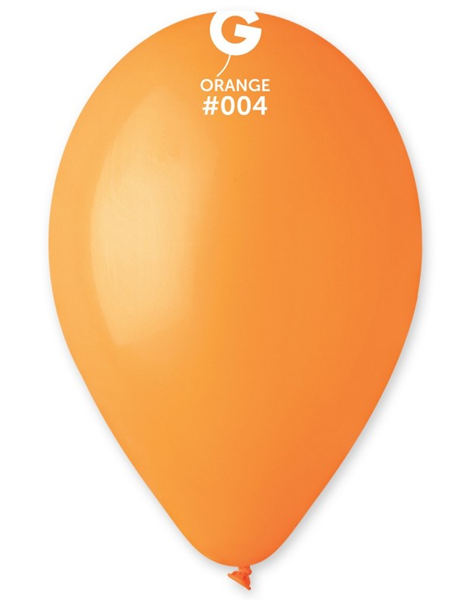 12in Gemar Standard Orange Balloons 50ct #004 - Joker Party Supply
