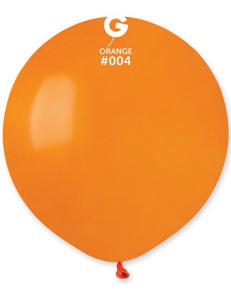 19in Gemar Standard Orange Balloons 25ct #004 - Joker Party Supply