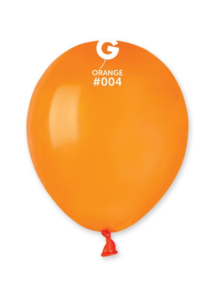 5in Gemar Standard Orange Balloons 100 # 004 - Joker Party Supply