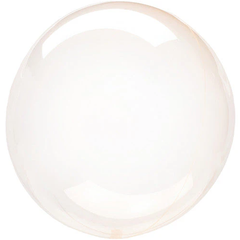 10in Anagram Petite Orange Crystal Clearz Balloon - Joker Party Supply