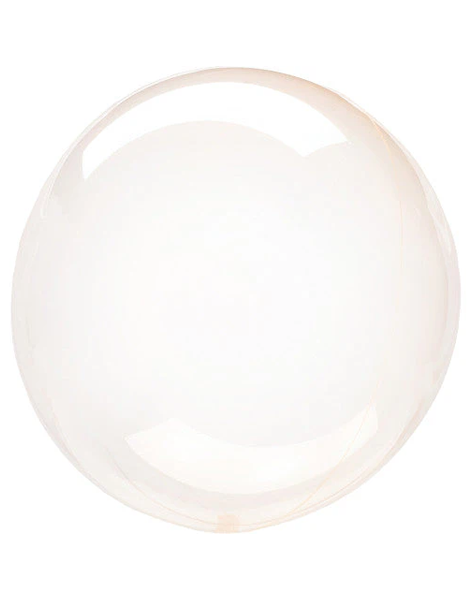 10in Anagram Petite Orange Crystal Clearz Balloon - Joker Party Supply