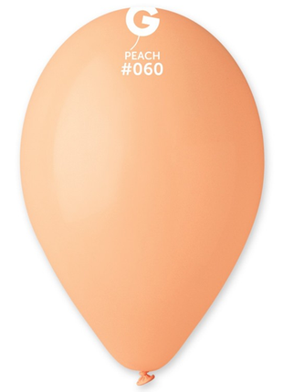 12in Gemar Standard Peach Balloons 50ct #060 - Joker Party Supply