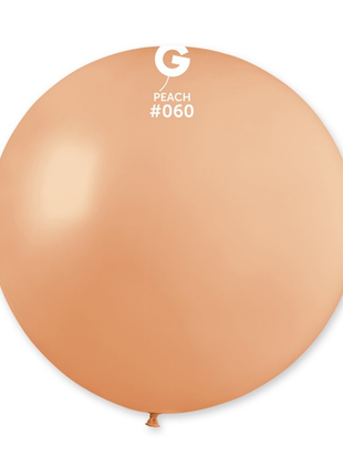31in Gemar Standard Peach Balloon 1ct #060 - Joker Party Supply
