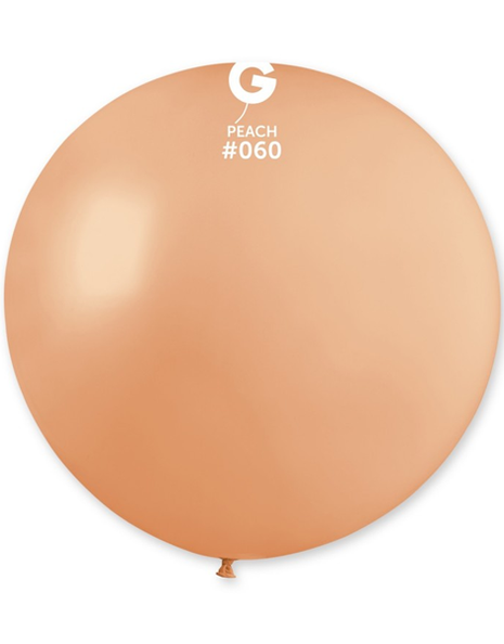 31in Gemar Standard Peach Balloon 1ct #060 - Joker Party Supply