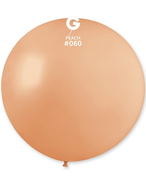31in Gemar Standard Peach Balloon 1ct #060 - Joker Party Supply
