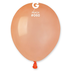 5in Gemar Standard Peach Balloons 100 #060 - Joker Party Supply