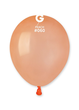 5in Gemar Standard Peach Balloons 100 #060 - Joker Party Supply