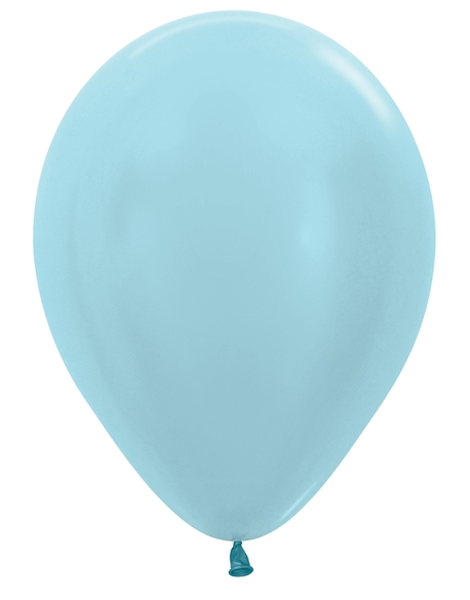 5in Sempertex Pearl Blue 100ct - Joker Party Supply
