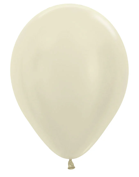 5in Sempertex Pearl Ivory 100ct - Joker Party Supply