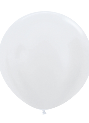 24in Sempertex Pearl White 10ct - Joker Party Supply