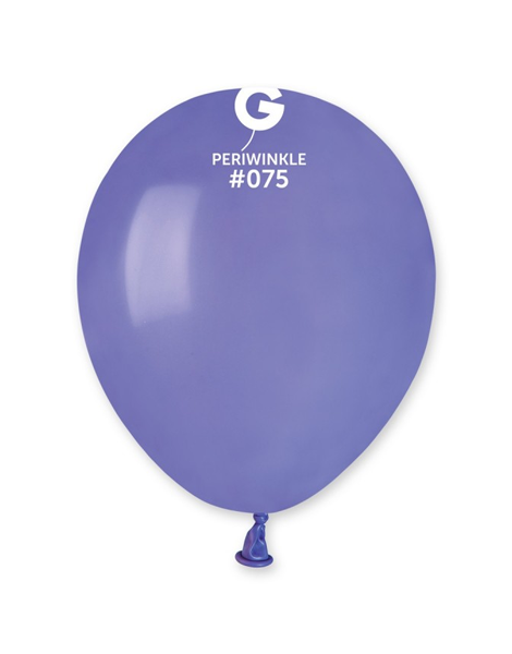 5in Gemar Standard Periwinkle Balloons 100 # 075 - Joker Party Supply