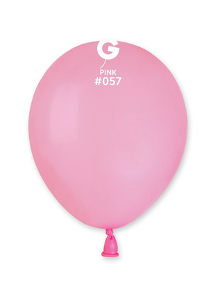 5in Gemar Standard Pink Balloons 100 # 057 - Joker Party Supply