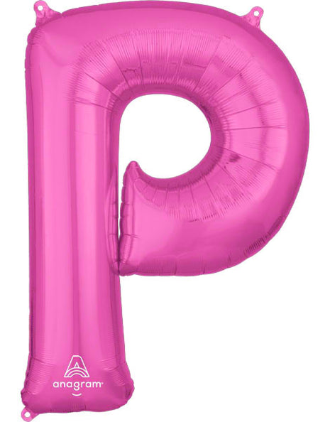 34in Anagram Pink Letter P Balloon - Joker Party Supply