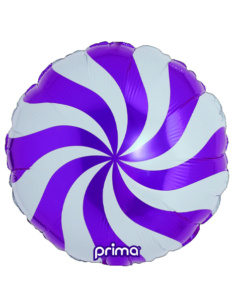 18in Prima Purple Swirl Balloon - Joker Party Supply
