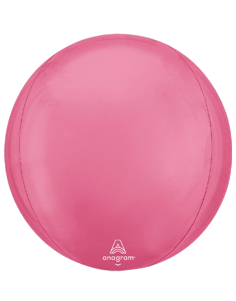 16in Anagram Vibrant Pink Orbz Balloon - Joker Party Supply