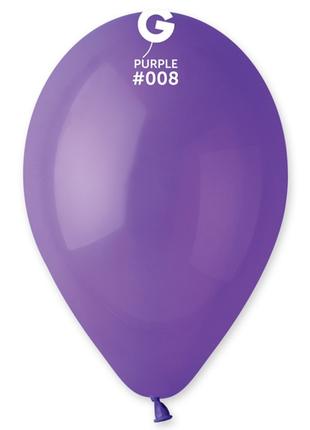 12in Gemar Standard Purple Balloons 50ct #008 - Joker Party Supply