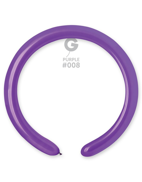 260 Gemar Standard Purple Balloons 50ct #008 - Joker Party Supply