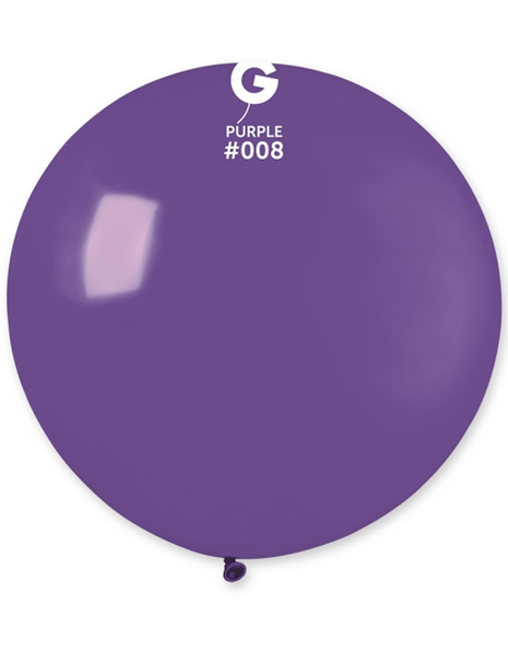 31in Gemar Standard Purple Balloon 1ct #008 - Joker Party Supply