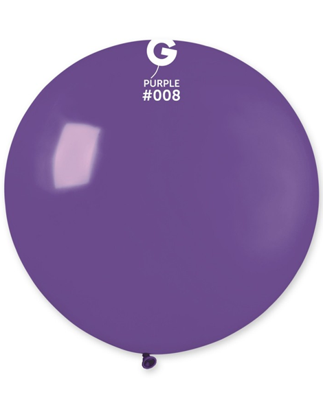 31in Gemar Standard Purple Balloon 1ct #008 - Joker Party Supply