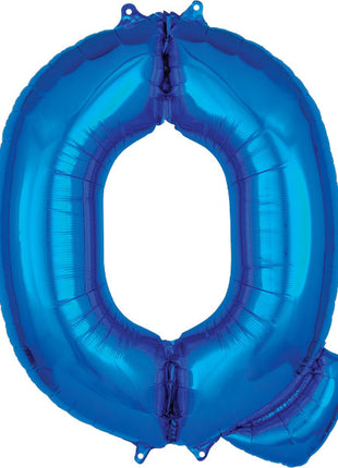 34in Anagram Blue Letter Q Balloon - Joker Party Supply