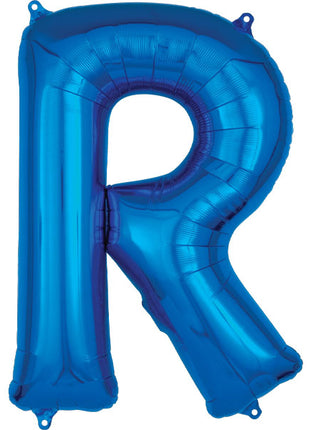 34in Anagram Blue Letter R Balloon - Joker Party Supply