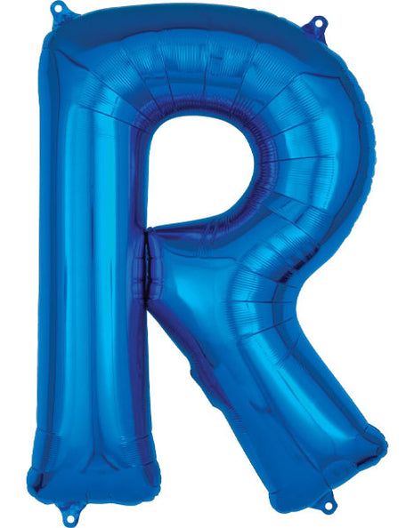 34in Anagram Blue Letter R Balloon - Joker Party Supply