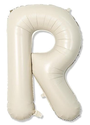 40in Joker Party White Sand Letter R Balloon - Joker Party Supply