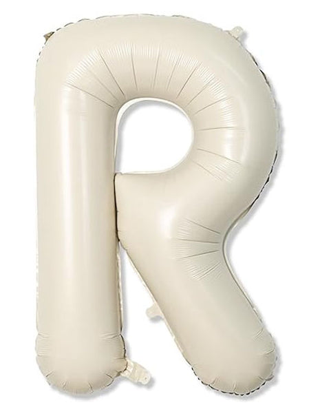 40in Joker Party White Sand Letter R Balloon - Joker Party Supply