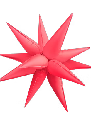 Globo Starburst rojo neón DecoChamp de 40 pulgadas