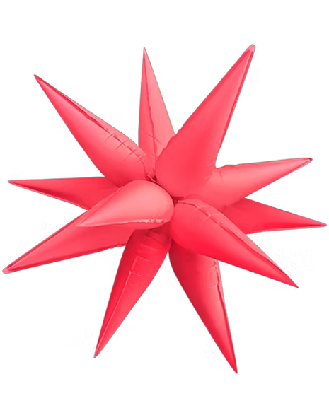 40in DecoChamp Neon Red Starburst Balloon