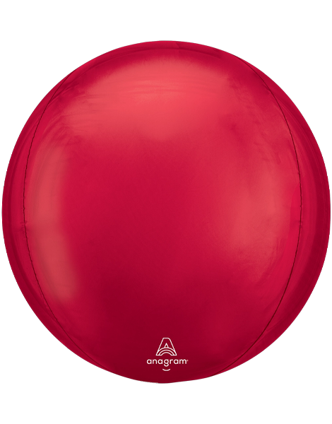 16in Anagram Red Orbz Balloon - Joker Party Supply