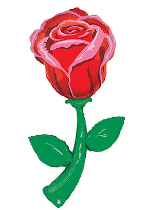 60in betallic Single Red Rose Balloon