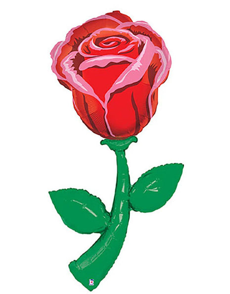 60in betallic Single Red Rose Balloon