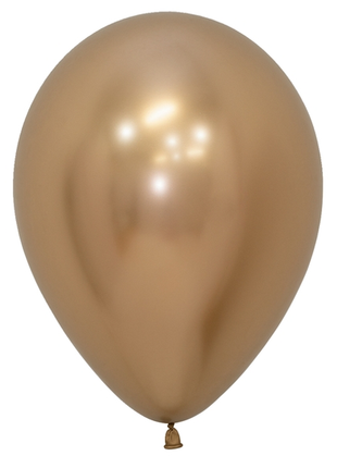 11in Sempertex Reflex Gold 50ct - Joker Party Supply