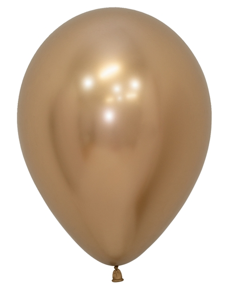 11in Sempertex Reflex Gold 50ct - Joker Party Supply