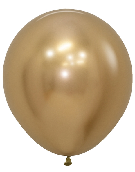 18in Sempertex Reflex Gold 10ct - Joker Party Supply