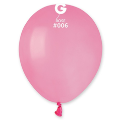 5in Gemar Standard Rose Balloons 100 # 006 - Joker Party Supply