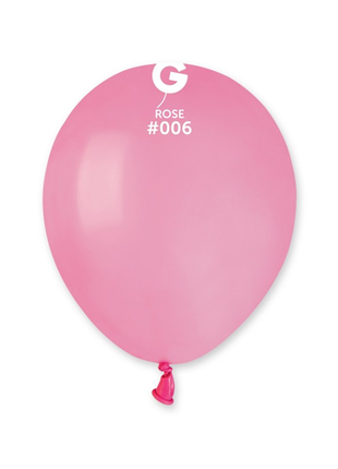 5in Gemar Standard Rose Balloons 100 # 006 - Joker Party Supply