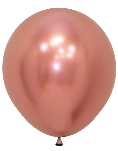 18in Sempertex Reflex Rose Gold 10ct - Joker Party Supply