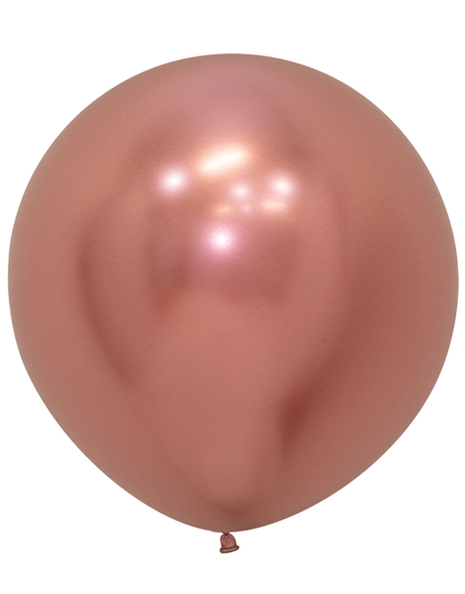 24in Sempertex Reflex Rose Gold 10ct - Joker Party Supply