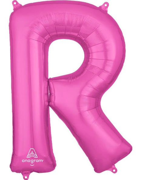 34in Anagram Pink Letter R Balloon - Joker Party Supply
