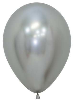 11in Sempertex Reflex Silver 50ct - Joker Party Supply
