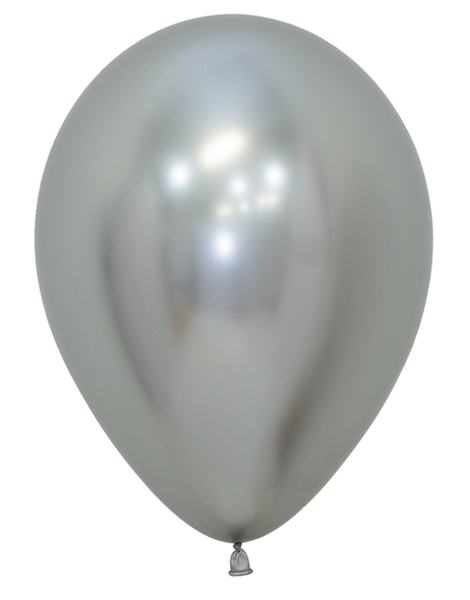 11in Sempertex Reflex Silver 50ct - Joker Party Supply