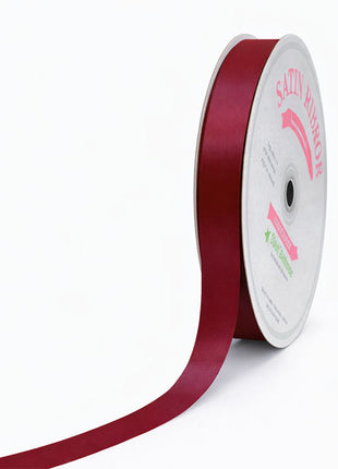 5/8in Single Face Satin Scarlet Red Ribbon 100Yds
