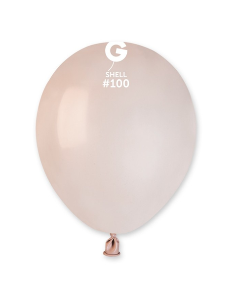 5in Gemar Standard Shell Balloons 100 # 100 - Joker Party Supply