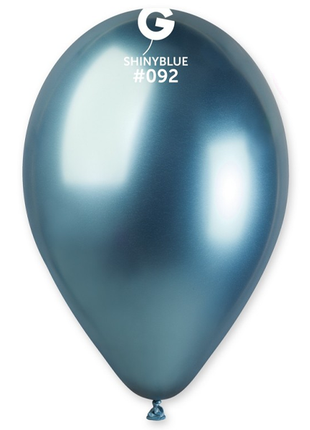 13in Gemar Shiny Blue Balloons 25ct #092 - Joker Party Supply