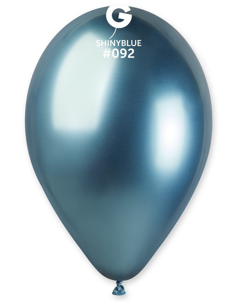 13in Gemar Shiny Blue Balloons 25ct #092 - Joker Party Supply