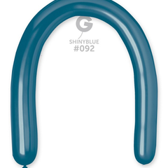 350 Gemar Shiny Blue Balloons 25ct #092 - Joker Party Supply