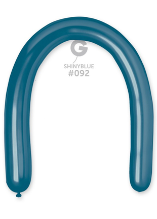 350 Gemar Shiny Blue Balloons 25ct #092 - Joker Party Supply