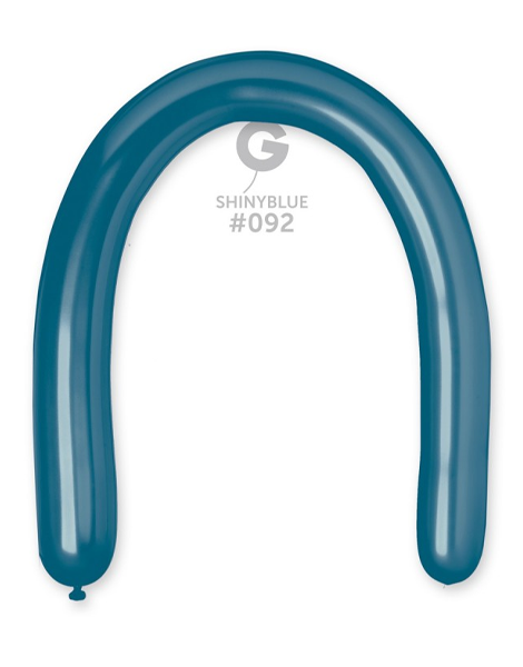 350 Gemar Shiny Blue Balloons 25ct #092 - Joker Party Supply